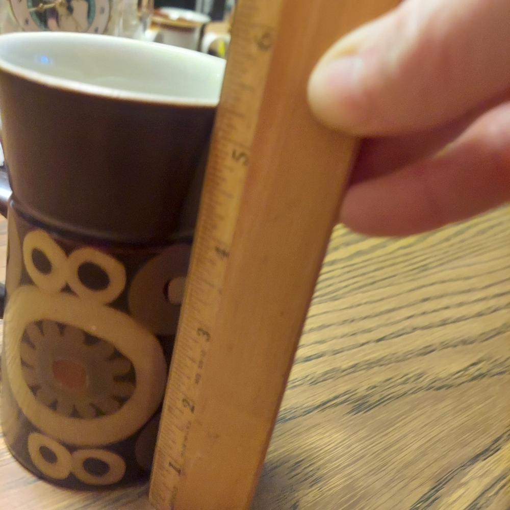 Denby Arabesque Samarkand Grand Mug MCM Brown Flower Abstract 12oz - Picture 6 of 6